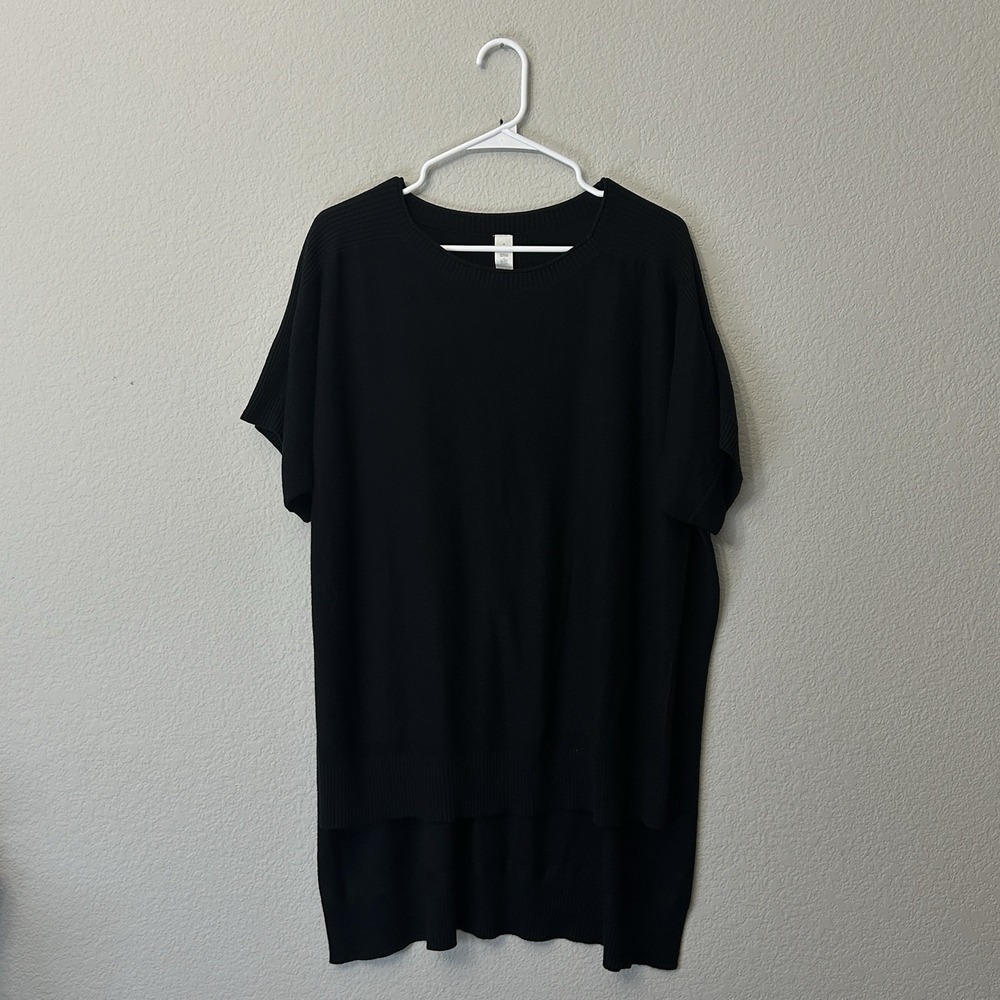 Lululemon Be At Ease Poncho Black One Size OS Women's Cashmere Blend